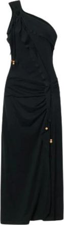 Isabel Marant Midi Jersey Jurk - Dames - Casual kleedjes - Zwart - XS - Katoen - Kleedjes