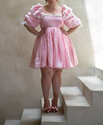 Selkie Sugarfrill Mini Dress In Luau