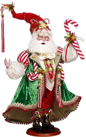 Mark Roberts Candy Cane & Cookie Santa in Red at Nordstrom