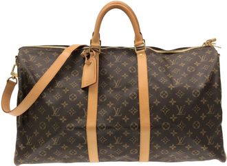 Louis Vuitton Brown Coated Canvas Boston Bag (Pre-Owned)