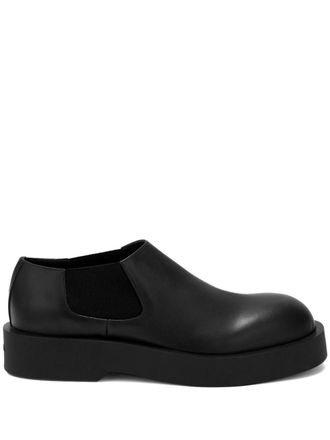 Jil Sander Mocassini in pelle con punta tonda - Nero