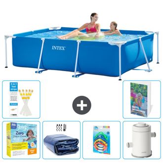 Intex Piscina Con Estructura Rectangular - 220x150x60 Cm - 7-piezas S7