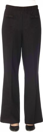 Joseph Ribkoff Bow Pockets Pull On Flared Pants In Black
