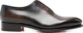 Santoni Business Shoes, male, Brown, Size: 5 1/2 US Oxford