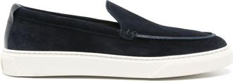 Woolrich Navy Blue Slip On Loafers