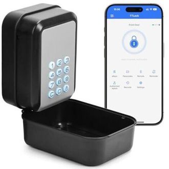 OEM Caja Fuerte Inteligente Ttlock [bluetooth, Pin De 12 D&iacute;gitos] Para El Hogar, Garaje Y Apartamento