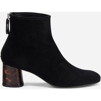 AGL Veta Precious Ankle Boot with Heel in Black Velour at Nordstrom, Size 37.5