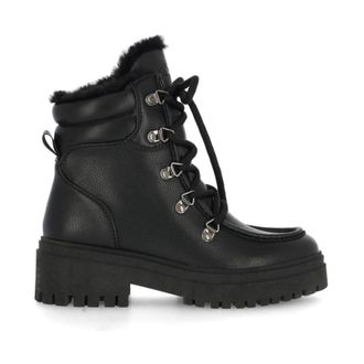 Mexx Lace-up Boots, female, Black, 5 UK, Black Ankle Boots for Women