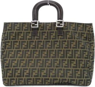 Fendi Pre-owned Handbags, female, Brown, Size: ONE SIZE Pre-owned Canvas fendi-bags