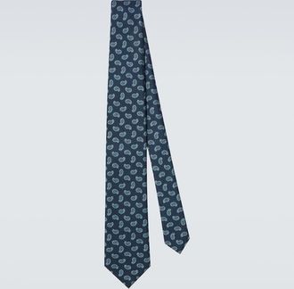 Brioni Paisley silk jacquard tie