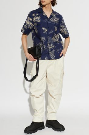 Moncler Short-sleeve Shirt, Mens, Navy Blue