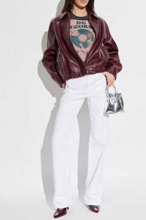 Dolce & Gabbana T-shirt With Print, Womens, Grey