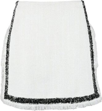 Msgm Rok - Dames - Korte rokken - Wit - XL - Katoen - Rokken