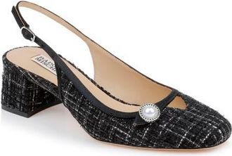 Badgley Mischka Veera Slingback Pump in Black Multi at Nordstrom, Size 8.5