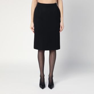 Balenciaga Black Hourglass midi skirt