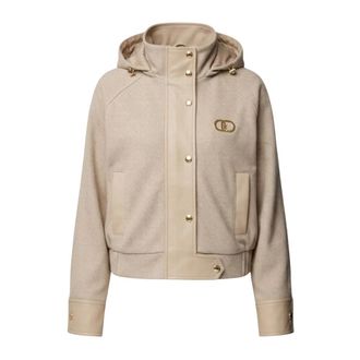 Liu Jo Giubbotto TS Navetta - Dames - Jassen - Beige - Maat: M Viscose