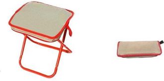 OEM Taburete Plegable Port&aacute;til, Taburete Telesc&oacute;pico Compacto Para El D&iacute;a Del Rey Mercadillos, Taburete Ligero Asa, Asiento Resistente Llevar, Negro