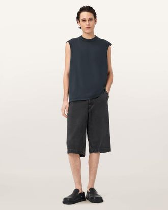 AllSaints Cotton Cole Sleeveless Crew Neck T-Shirt, Size: XXL