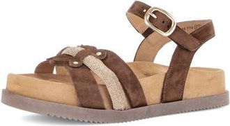 Gabor Ankle Strap Sandal in Cacao at Nordstrom, Size 10.5-11Us