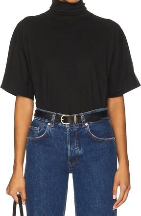Nation Ltd Fable Turtleneck Tee In Black