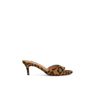 Kazar Mules Kazar in pelle con pelo naturale maculato - - Shoes - Donna - Marrone - 35 EU