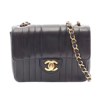 Chanel Pre-owned Vintage Schoudertas - Dames - Pre-owned - Zwart - Maat: ONE Size Leer