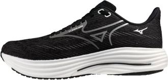 Mizuno Womens Wave Rider 29 Running Shoes In Black/grey
