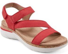 Earth Roni Ankle Strap Sandal in Medium Red at Nordstrom Rack, Size 8.5