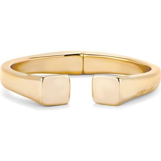 UNOde50 Polished Block Cuff in Gold at Nordstrom, Size Medium