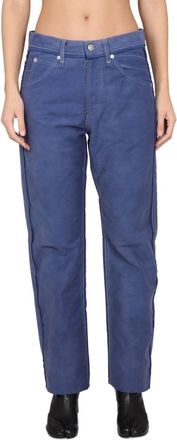Maison Margiela Blue Straight Mid Rise Jeans