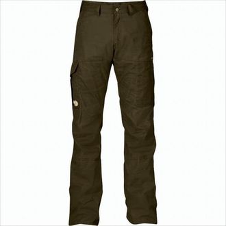 Fjällräven Structured Brown Straight Pants With Cargo Pockets