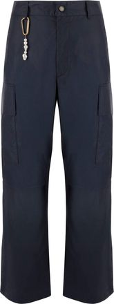 Darkpark Navy Cotton Twill Multi-Pocket Pants