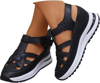 Generic Gladiator Sandals for Women Closed Toe Sandals for Women Extra Wide Fit Platform Sandal Chunky Fisherman Sandal Soft Sole Non-Slip Summer Sports Shoes