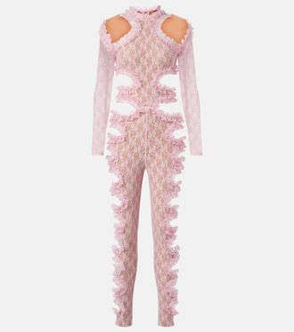 Self Portrait x Christopher Kane cutout lace catsuit