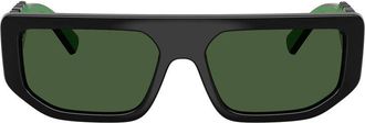 Dolce & Gabbana Logo-Embroidered Acetate Sunglasses - Black