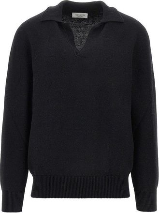 Laneus Merino wool and cashmere polo shirt Man 48