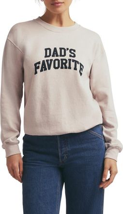 Favorite Daughter Dads Favorite Sweatshirt in Heather Oatmeal at Nordstrom, Size X-Small