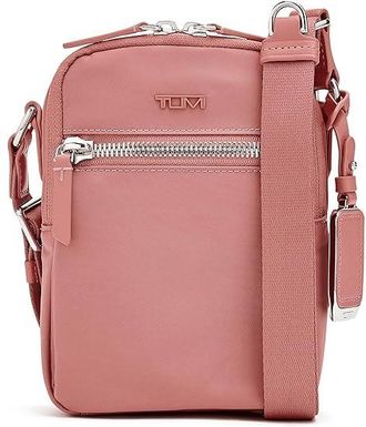 Tumi Persia Crossbody Cross Body Womens Handbags Pink Clay, Leather/Nylon