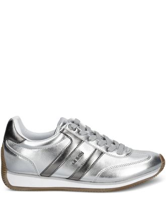 Guess Co 30mm Saphia sneakers - women - Polyurethane/Polyester/Fabric/Rubber - 40 - Silver