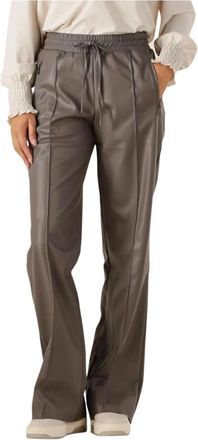 JapanTKY Japan Tky, Broeken, Dames, Grijs, XS, Leer, Kiyoshi Wide Broeken