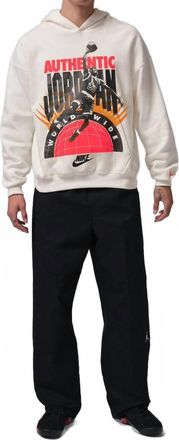 Nike Jordan Brooklyn Fleece Hoodie In Cream/sail