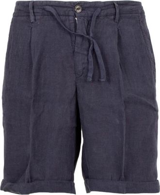 40weft Sergentbe Bermuda Chino - Heren - Korte Broeken - Blauw - XL - Katoen - Korte Broeken