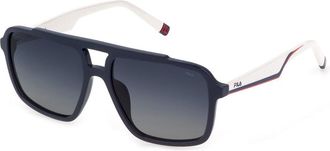Fila SFI460 D82P Mens Sunglasses Blue Size 57