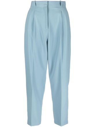 Elisabetta Franchi Pantaloni sartoriali crop - Blu