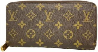 Louis Vuitton Vintage, unisex, Bruin, ONE Size, Pre-owned Stoffen Portemonnee