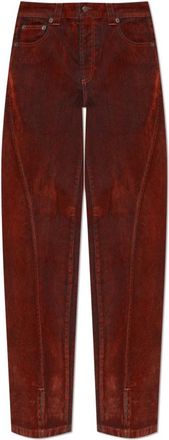 Avavav Straight-leg Jeans - Dames - Loose Fit Jeans - Rood - W28 - Denim - Jeans