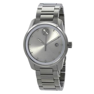 Movado Bold Verso Quartz Gunmetal Dial Mens Watch 3600860