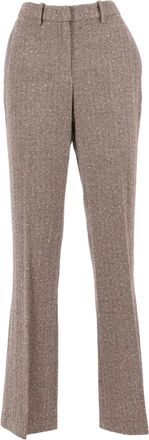 Ermanno Scervino herringbone trousers - Brown