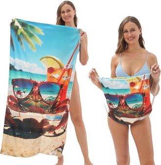 OEM Mochila Toalla De Playa Plegable 2 En 1, Para Acampar, Yoga Y Viajar, Convertible En Esterilla De Playa Y Bolsa De Transporte, Color Amarillo