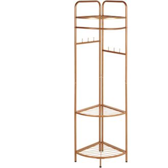 Beliani Corner Coat Stand LAWTON Gold